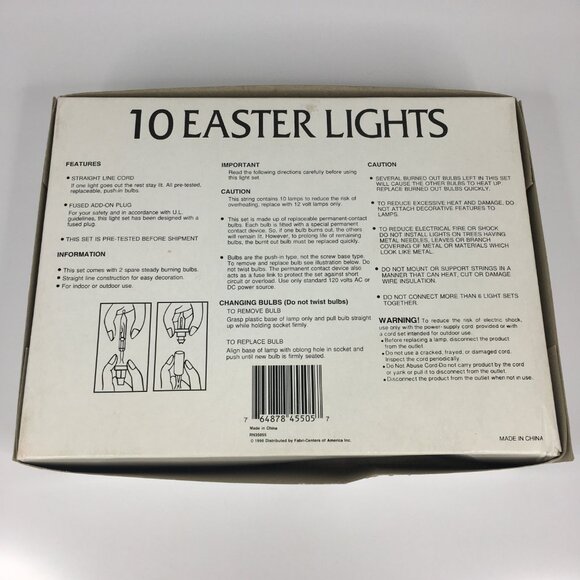 New Cottontale Collection 10 Carrot Lights String Easter Spring Decor Vintage - Picture 3 of 16